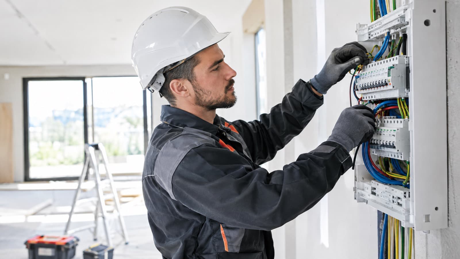 Électricien du BTP sur chantier, assurance décennale à Toulon et dans le Var