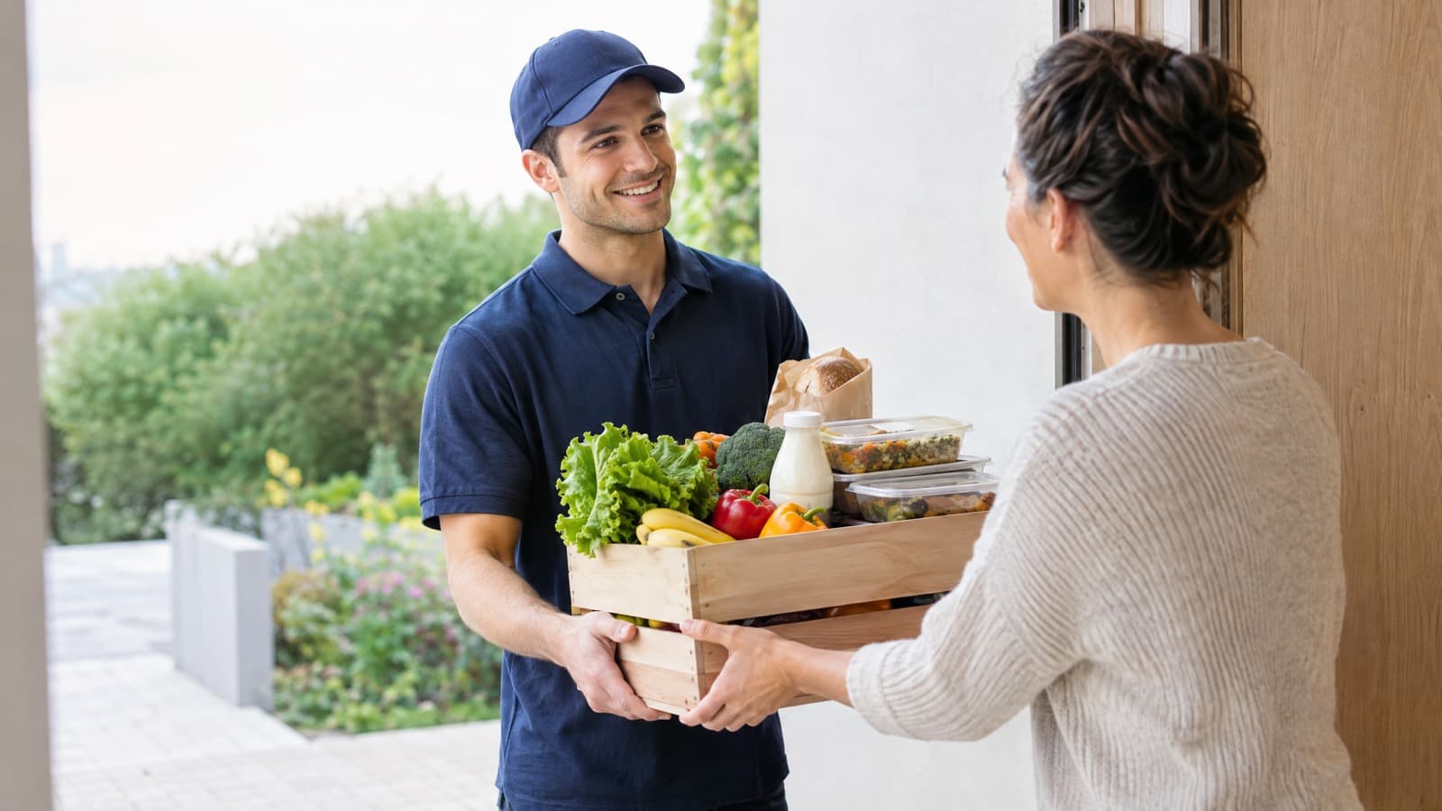 Livraison de repas et de courses à domicile, garantie financière services à la personne